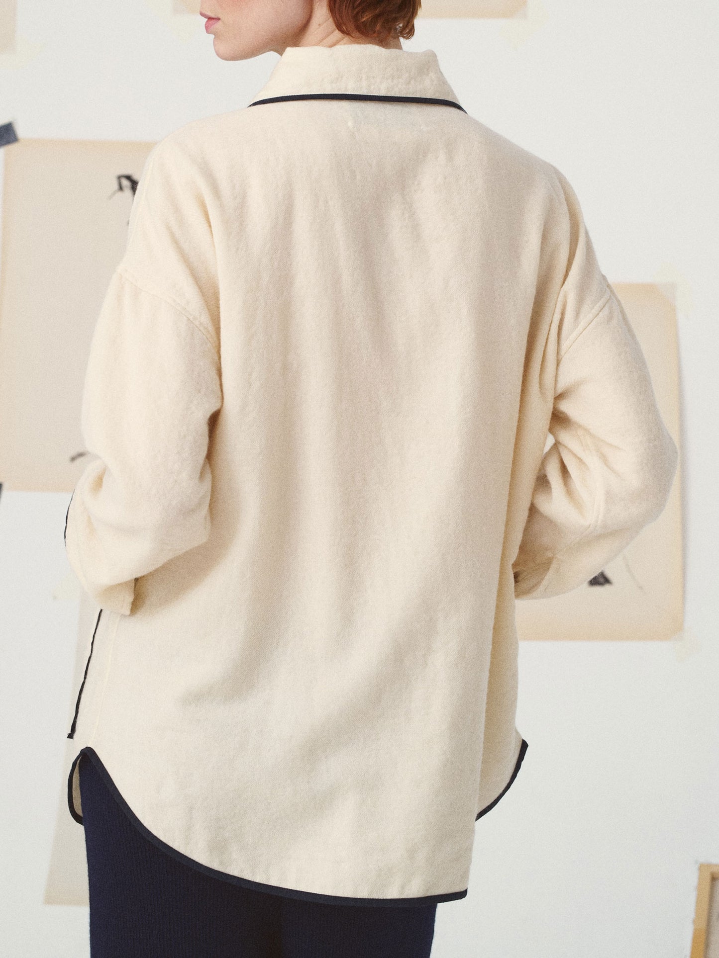 FIFETTE PIPING SHIRT OFF WHT OFF WHITE