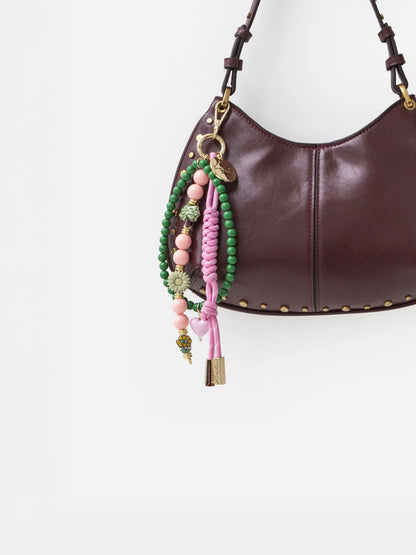 CHARM BOBBY PEARLS PINK