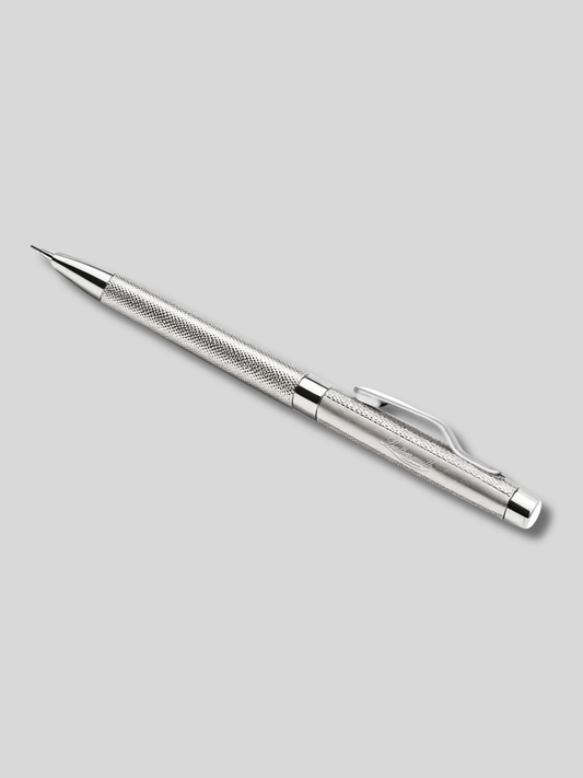 Oxford 925 Sterling Silver Mechanical Pencil – Hand Engine-Turned Barleycorn Guilloché