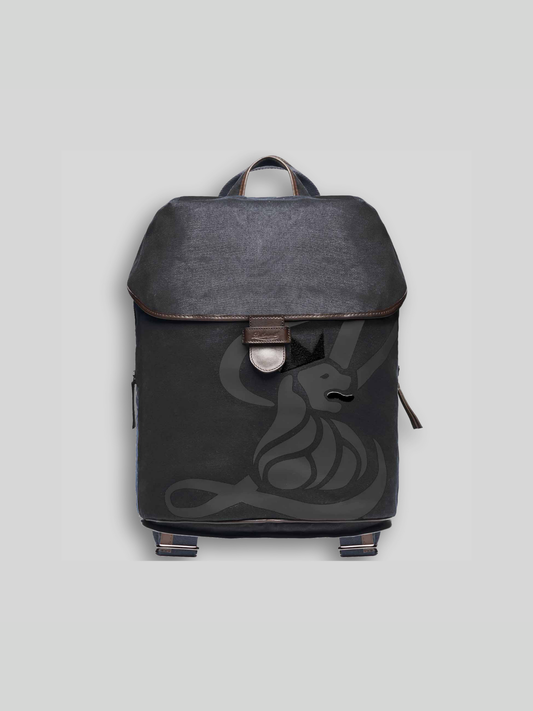 CANVAS LION BACKPACK BLACK
