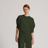 PULLOVER WOOL KNIT MILITARY GREEN