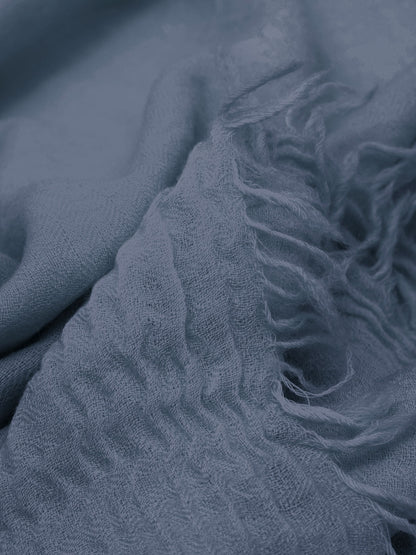 18991-TEXTURED SCARF BLUE