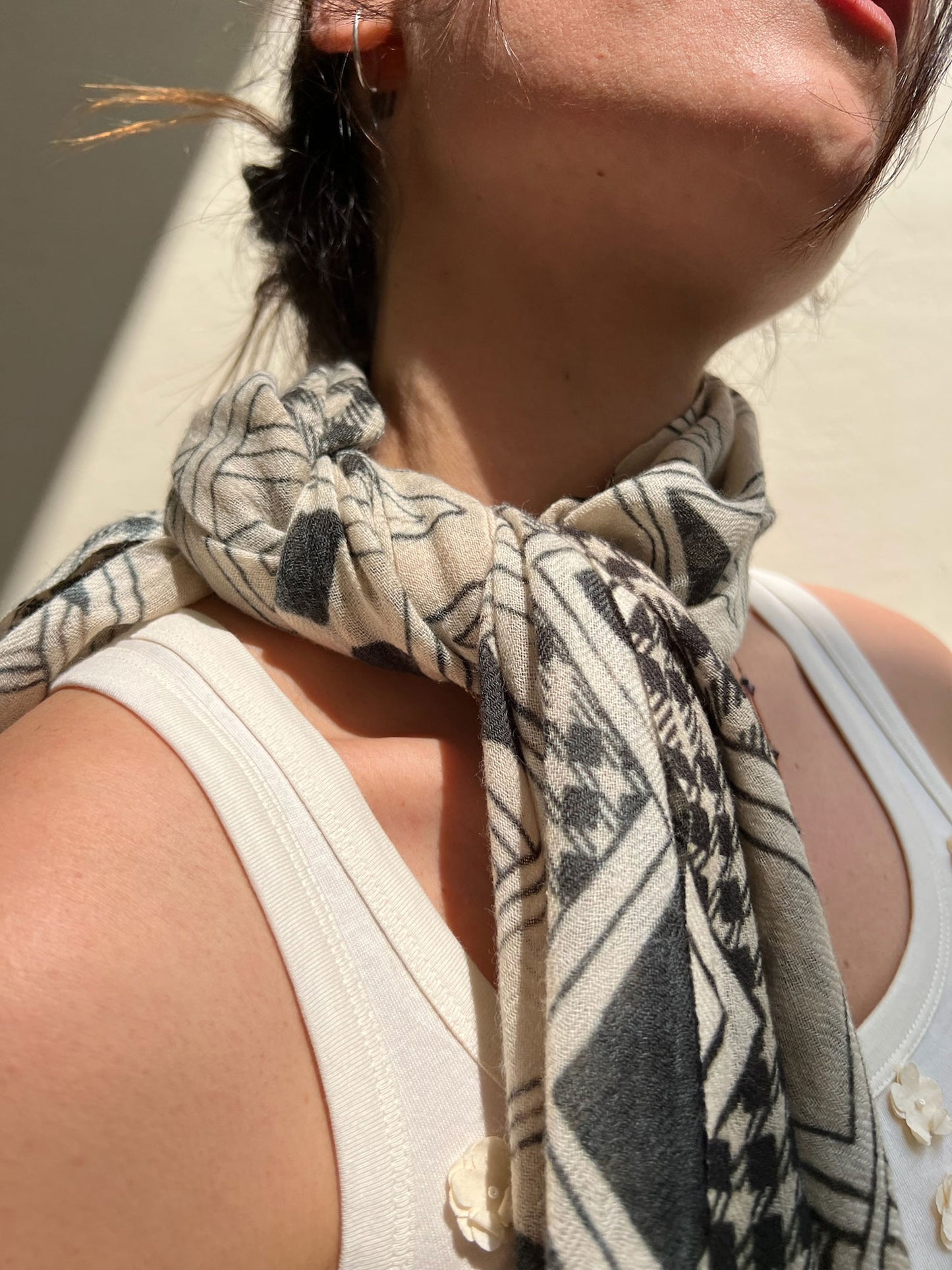 19572-ARGYLE PRINT SCARF