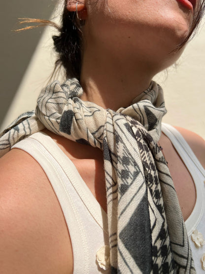 19572-ARGYLE PRINT SCARF