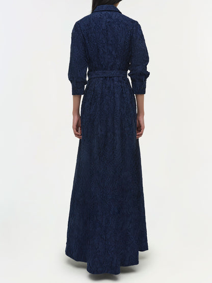 COURTNEY FLORAL GOWN - NAVY MIDNIGHT