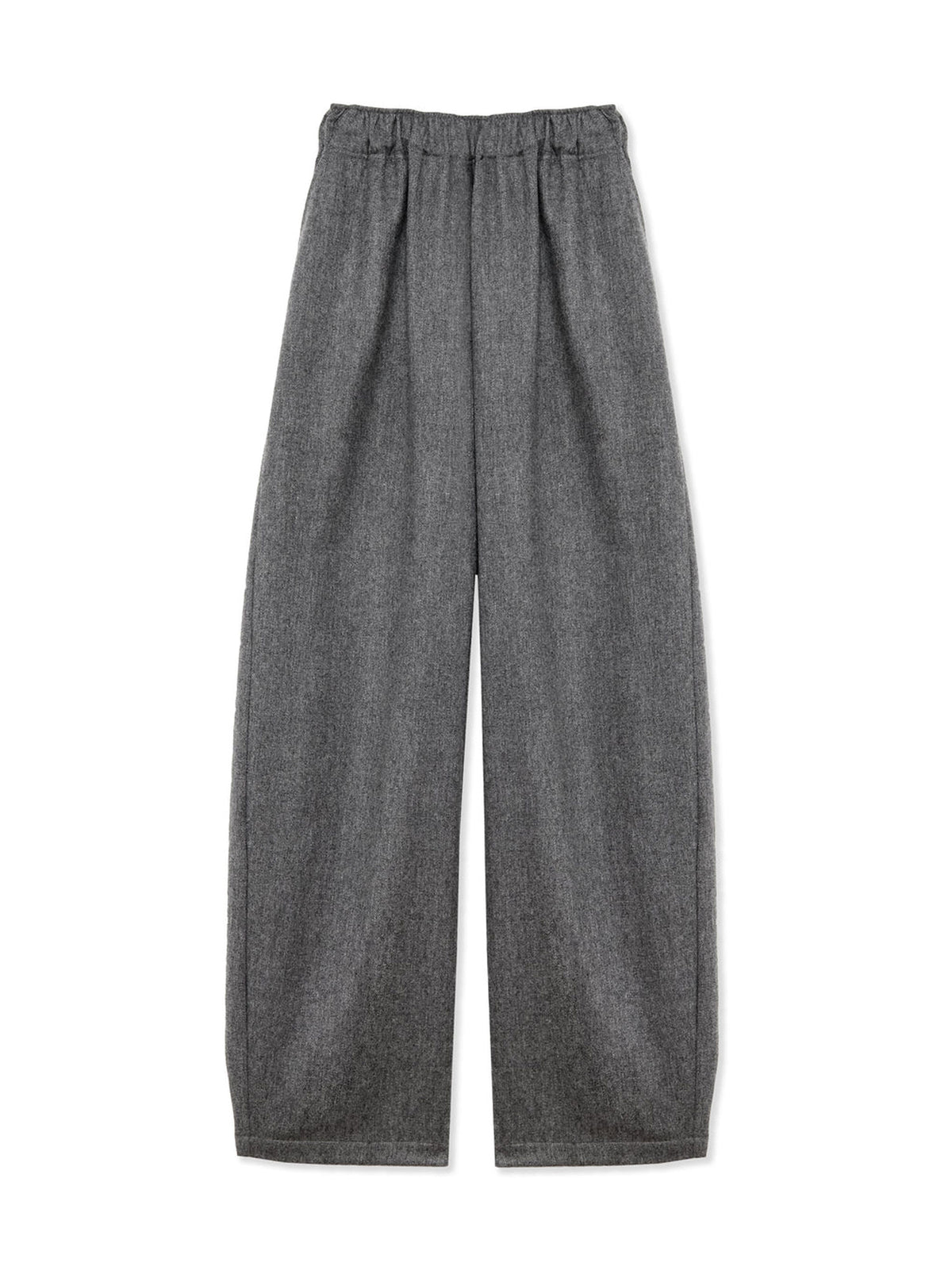 E-DORA FLANNEL PANTS DARK GREY