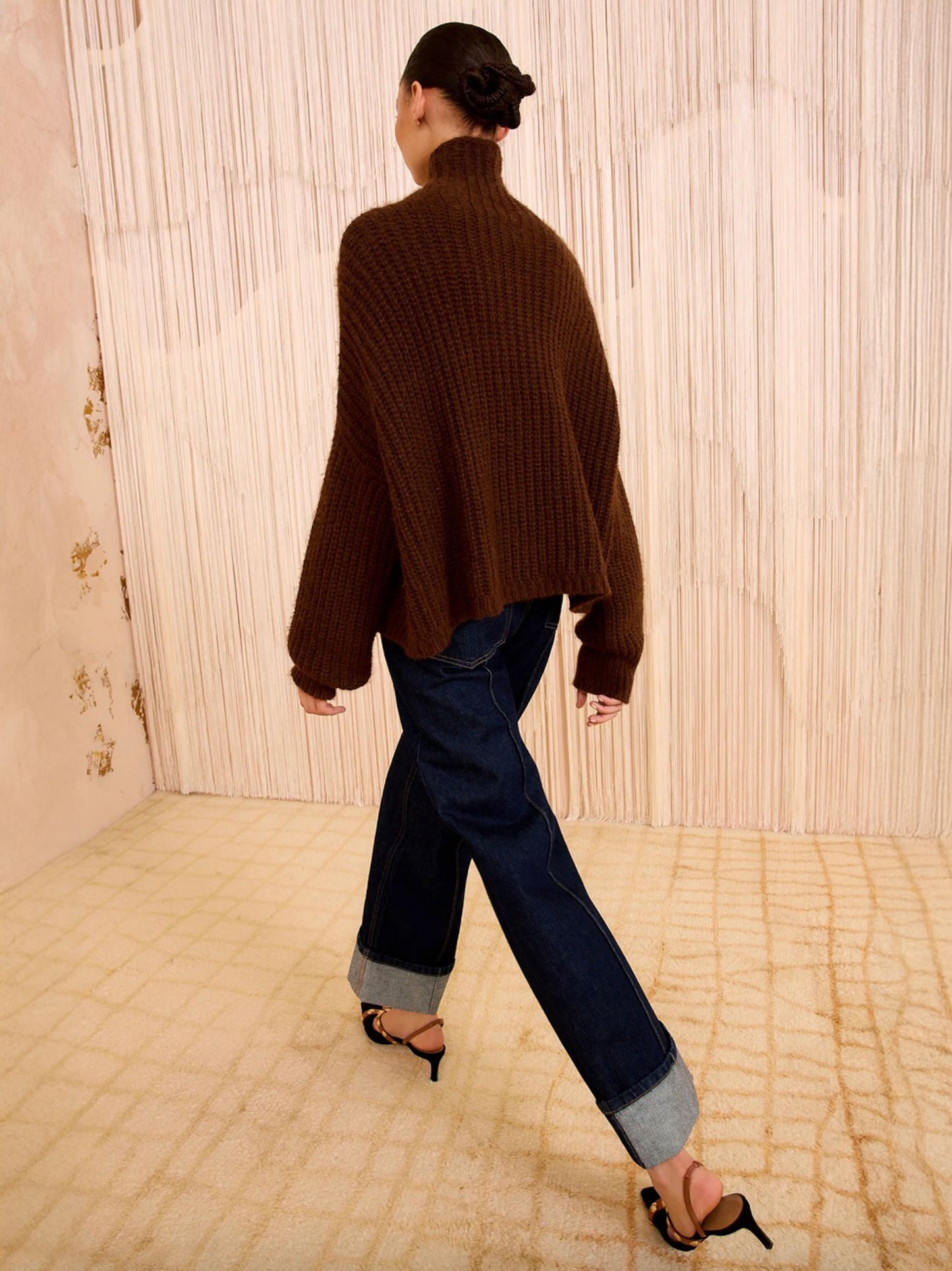 VERON ALPACA T-KNIT MAHOGANY