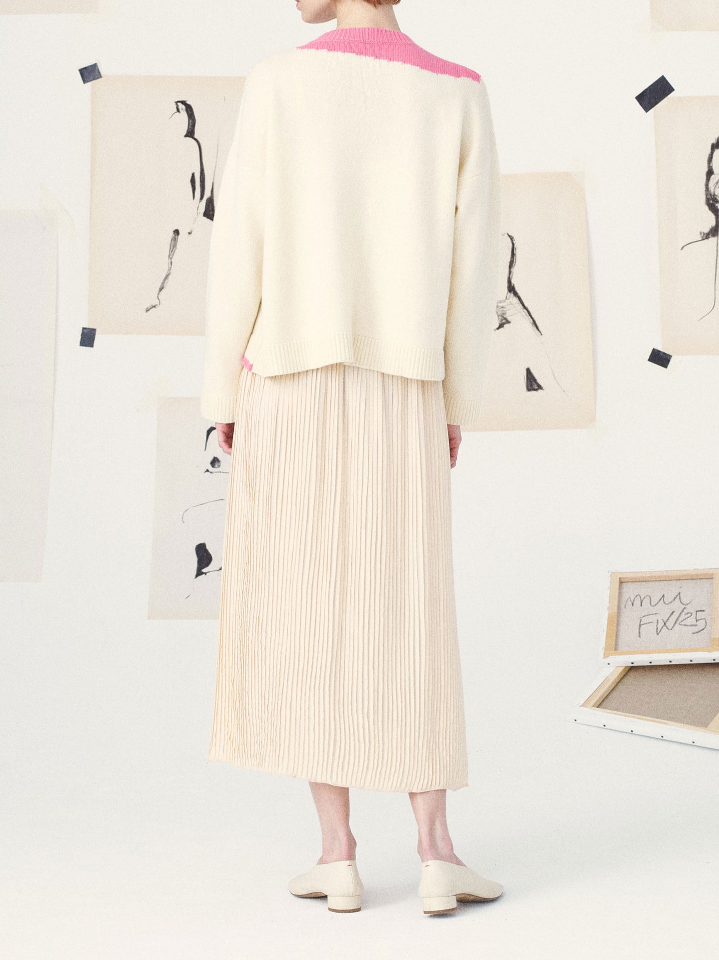 GERDA JUMPER - ABSTRACTION PINK