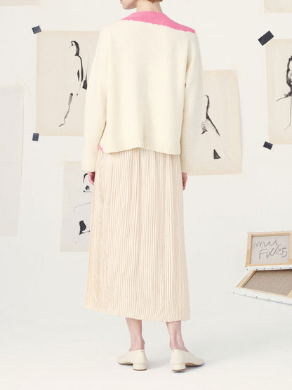 GERDA JUMPER - ABSTRACTION PINK