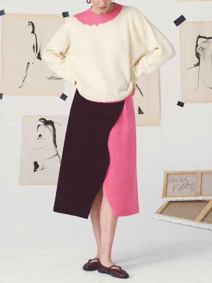 GERDA JUMPER - ABSTRACTION PINK