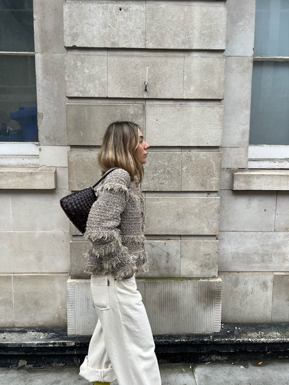 GITA KNIT TWEED JACKET HELIOS