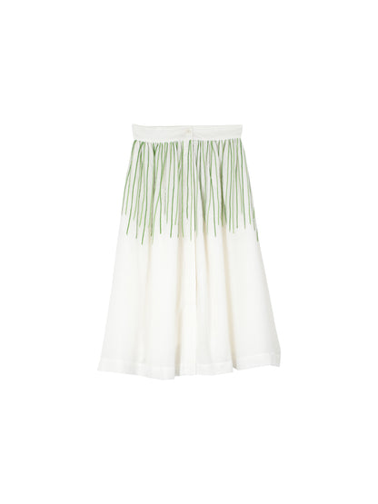 JUPE MONA LAVANDE BLANC CASSE