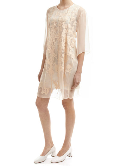 CARMEN SILK CHIFFON DRESS