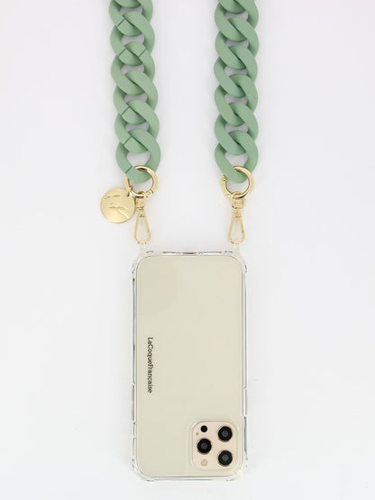 ALICE PHONE CHAIN MATTE LIGHT GREEN - 120CM