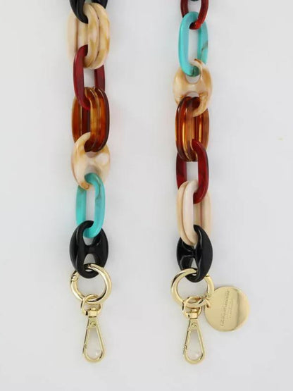 AMBER PHONE CHAIN MULTICOLOUR - 120CM