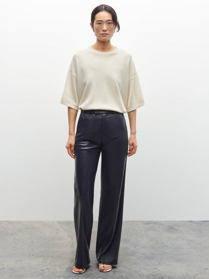 ARAXIE OVERSIZED CASHMERE T-SHIRT ECRU