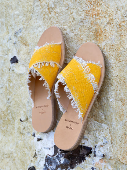 BRUSH YELLOW SANDAL