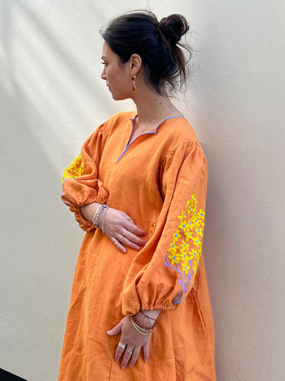 BLOOM DRESS ORANGE