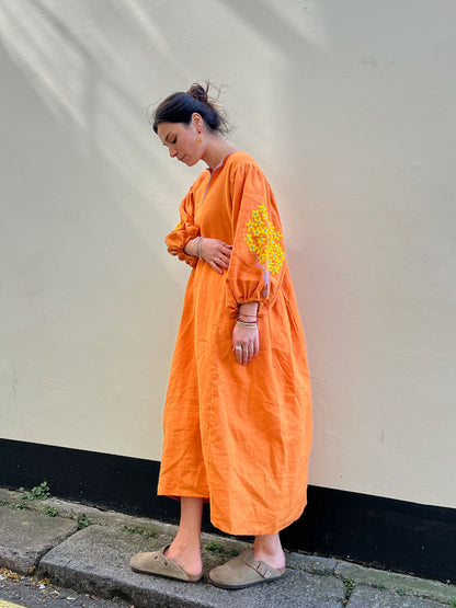 BLOOM DRESS ORANGE