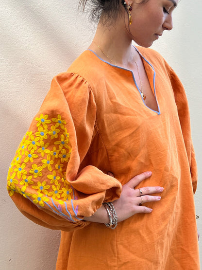 BLOOM DRESS ORANGE