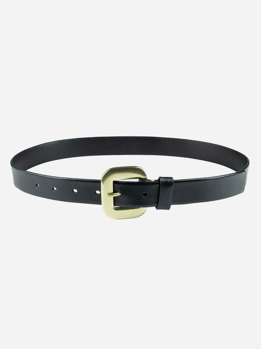 NORVEGIA LEATHER BELT BLACK