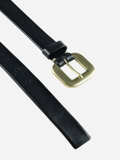 NORVEGIA LEATHER BELT BLACK