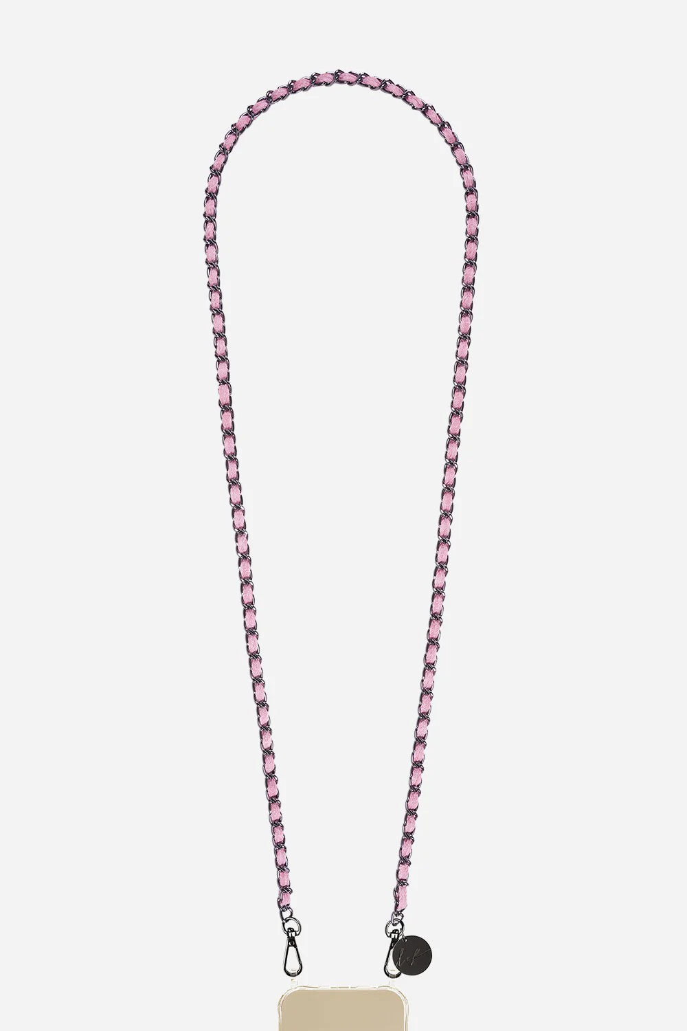 CALI PHONE CHAIN BLACK/PINK JEAN - 120CM