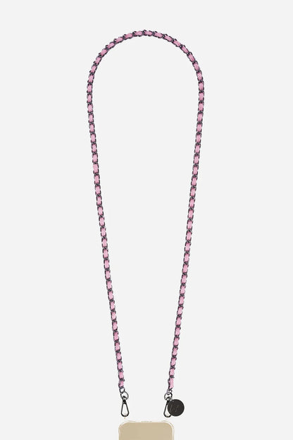 CALI PHONE CHAIN BLACK/PINK JEAN - 120CM