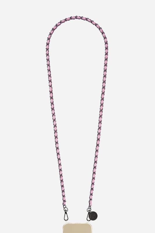 CALI PHONE CHAIN BLACK/PINK JEAN - 120CM