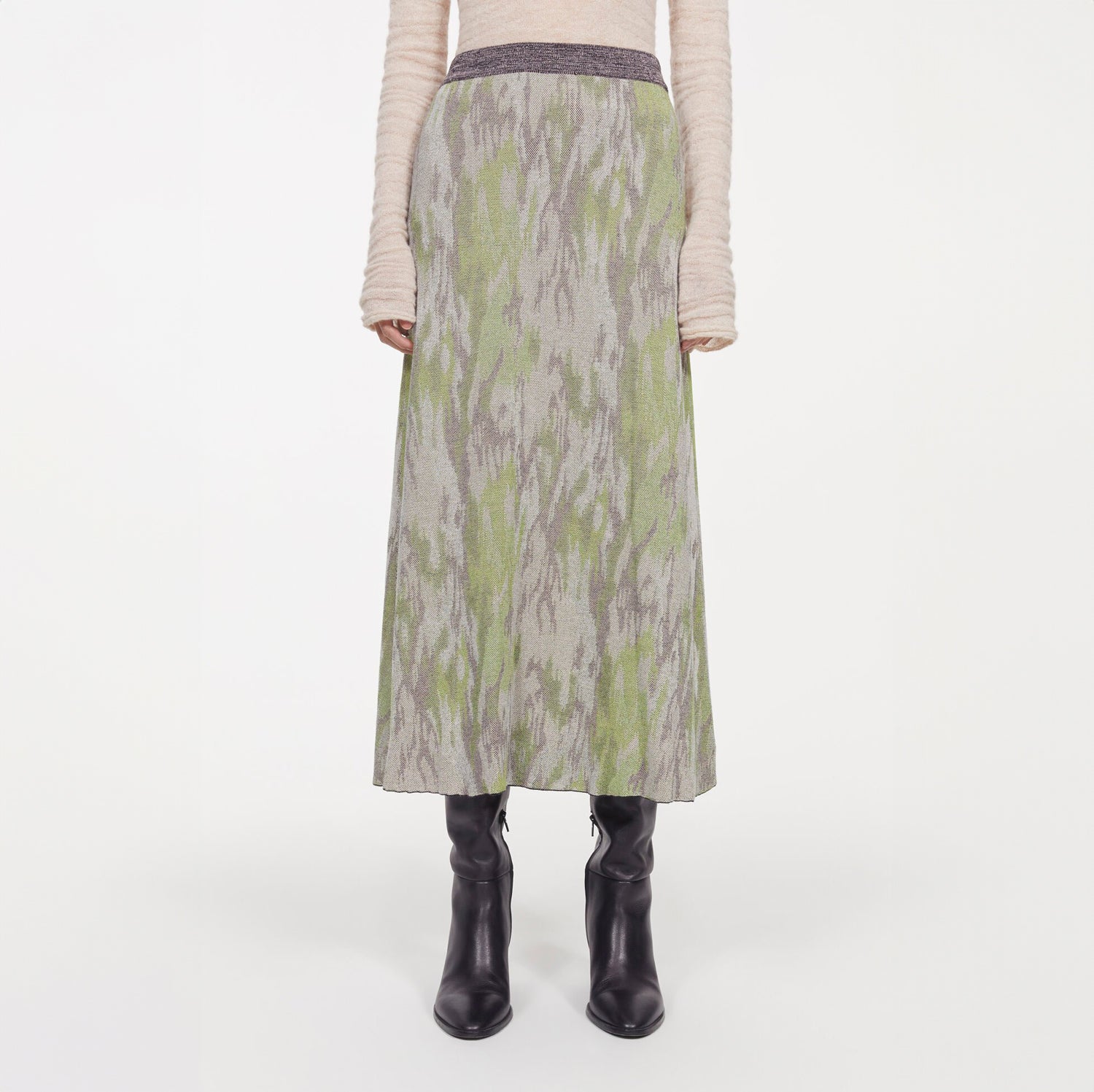 Landsknecht Skirt Flora Blue/Black