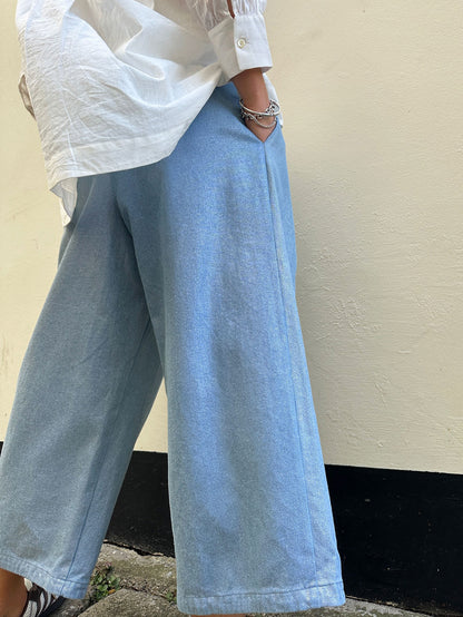 GOLD JEAN TROUSERS DENIM GOLD