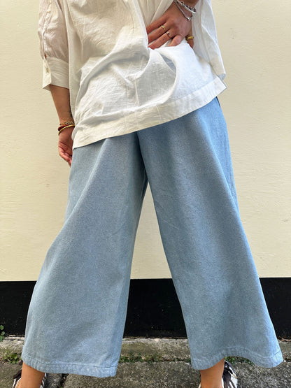 GOLD JEAN TROUSERS DENIM GOLD