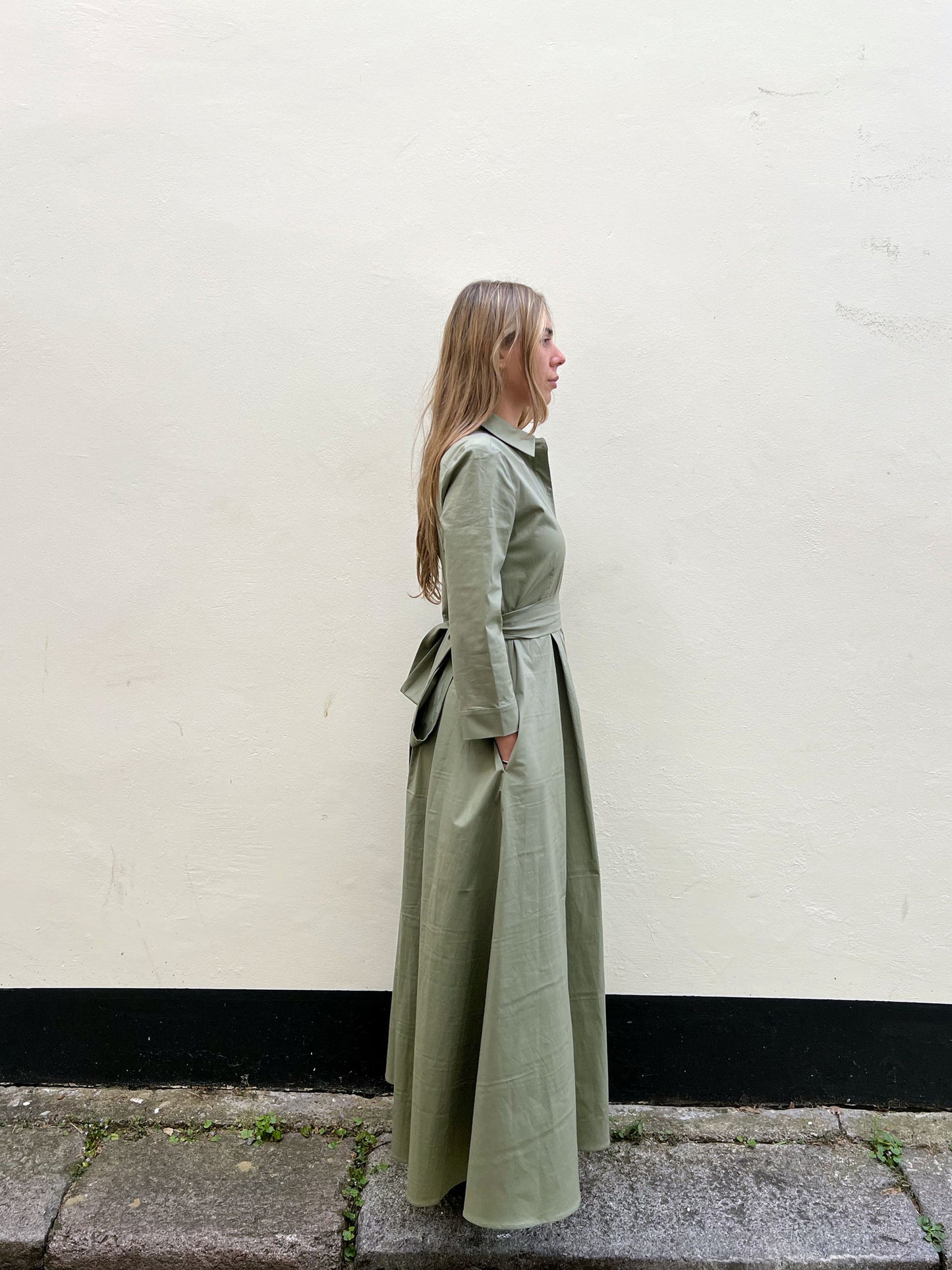 31-LONG SHIRT DRESS KHAKI KHAKI