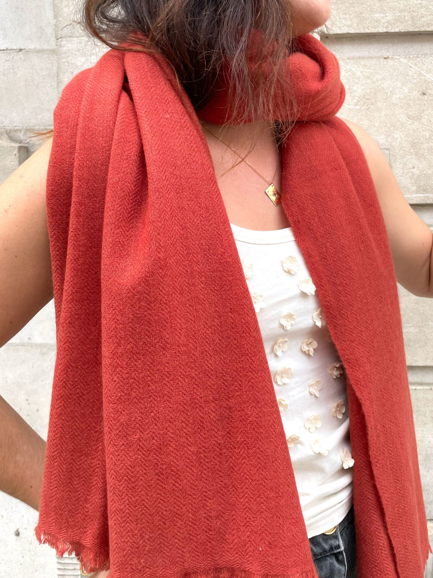 HB CASHMERE SCARF SPICE