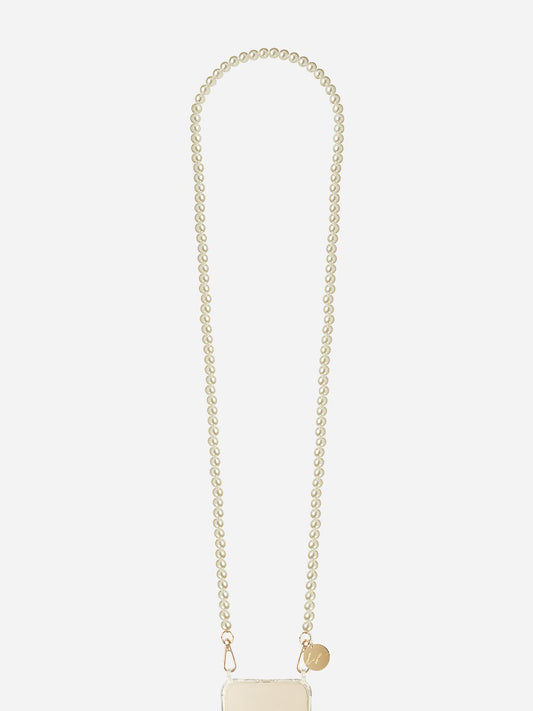 AGATHE PHONE CHAIN PEARL - 120CM