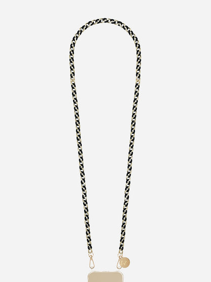SONA VELVET PHONE CHAIN BLACK GOLD