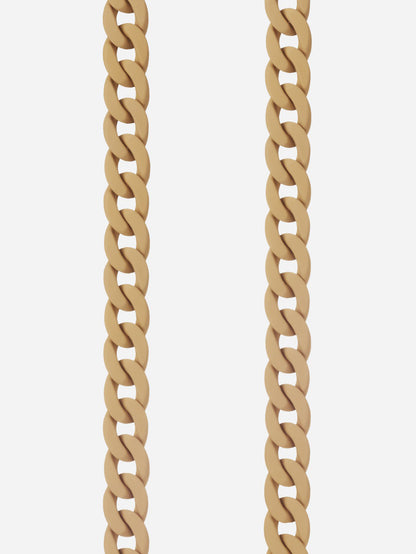 SARAH PHONE CHAIN MATTE BEIGE - 120CM