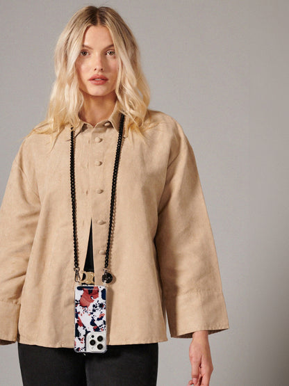 SONA VELVET PHONE CHAIN BLACK - 120CM