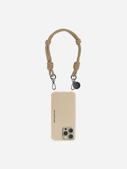 LIAM PHONE CORD STRIPE GOLD ORANGE 40CM