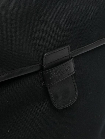 SAC MESSAGER EN TOILE UNI NOIR 