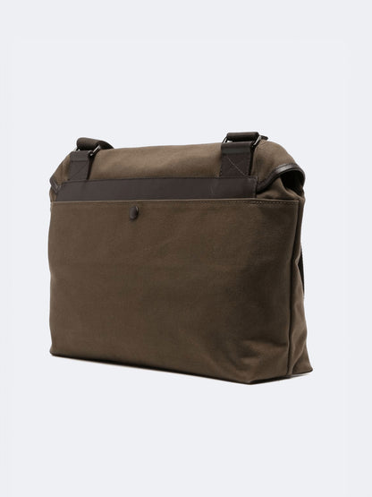 SAC MESSAGER EN TOILE LION KAKI 