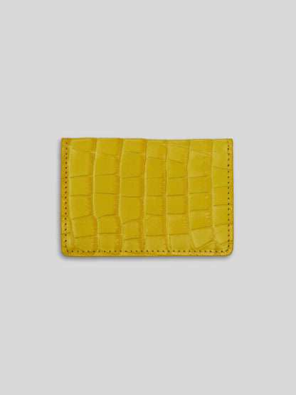CARD HOLDER CROC YELLOW