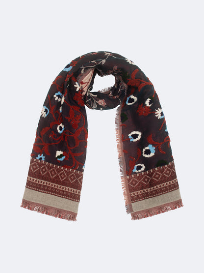 ÉCHARPE EXCLUSIVE À FLEURS 17258