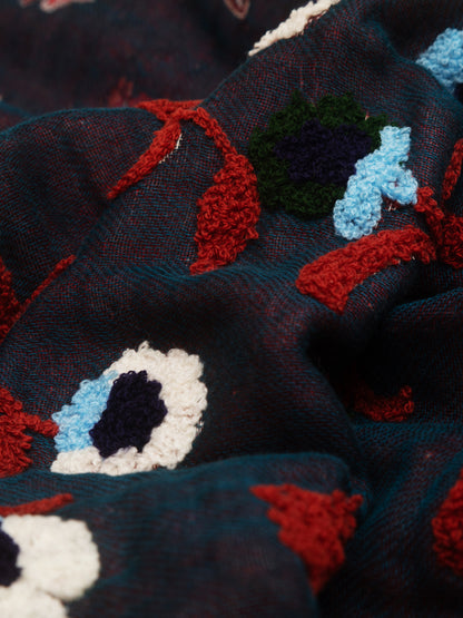 ÉCHARPE EXCLUSIVE À FLEURS 17258