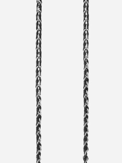 LOU PHONE CHAIN BLACK SILVER - 120CM