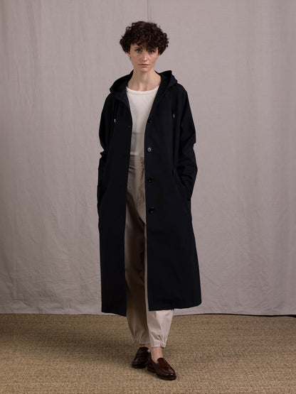 PROPORTION COAT HOODED BLACK