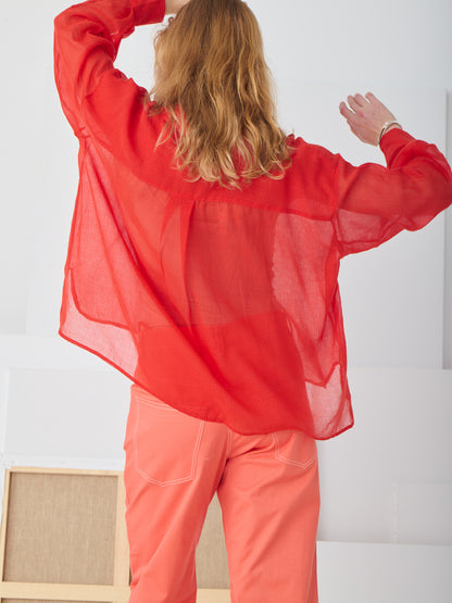 BASILE CROPPED PANT ORANGE SOLEIL