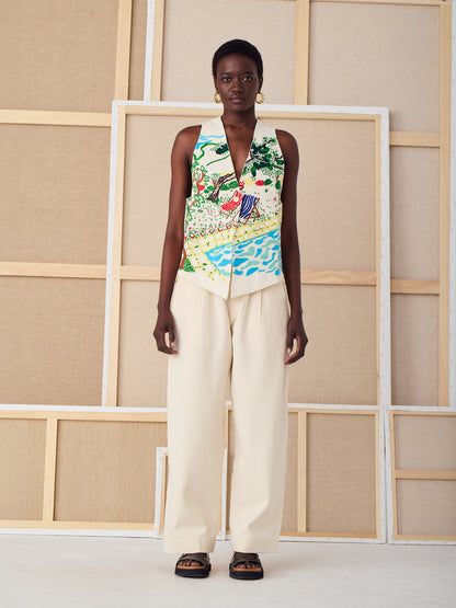 PACO EMBROIDERED GILET POOL DAY