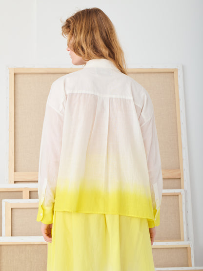 GRETA DIP DYE SHIRT YELLOW