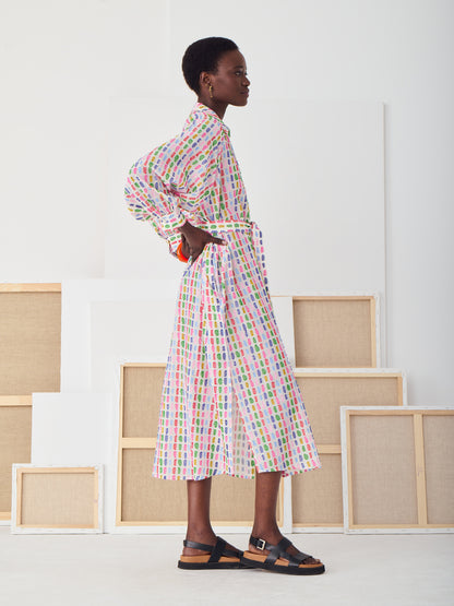 LUNA DRESS WOVEN PRINT